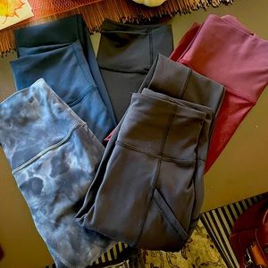 Bundle of 5 Lululemon Leggings -Size 2